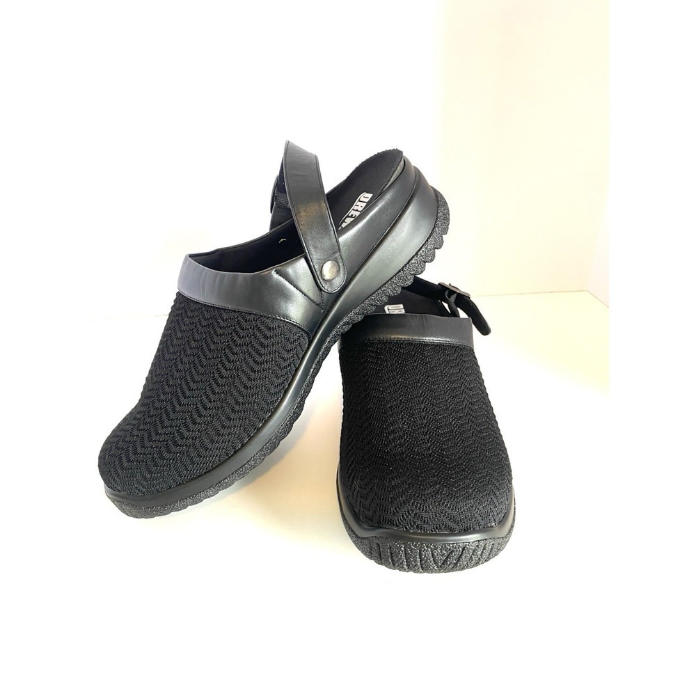 Drew Savannah Women's Clogs Size 10W Black Foam Inserts, Strap